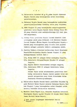 berkas 40.4 - Surat tentang urutan kegiatan proses pemilihan, pengangkatan dan pelantikan Kepala ...