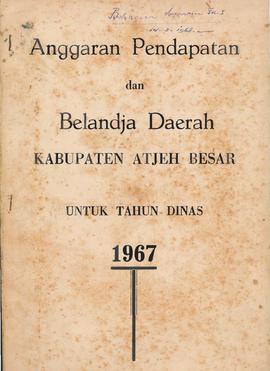 berkas 56/5 - Anggaran Pendapatan dan Belanja Daerah Kabupaten Aceh Besar untuk tahun Dinas 3