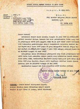 berkas 221.17 - Surat tentang pembayaran uang tanda penghargaan para anggota Dewan Perwakilan Rak...