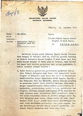 berkas 45.4 - Surat tentang Pemindahan Ibukota Kabupaten Aceh Besar  3