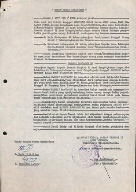 berkas 40.4 - Surat tentang urutan kegiatan proses pemilihan, pengangkatan dan pelantikan Kepala ...