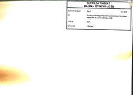 Surat-surat tentang penyusunan perencanaan Kota dalam Kabupaten di Daerah Istimewa Aceh.  3
