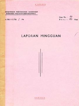 Surat-surat sehubungan dengan laporan pertahanan keamanan di Wilayah Propinsi Daerah Istimewa Ace...
