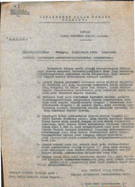 berkas 25/3 - Instruksi Menteri Dalam Negeri No. 5 Tahun 1967 tentang Pembentukan Perwakilan Keca...