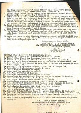 Surat Keputusan Gubemur Kepala daerah isilmewa Aceh (Kode HM/DA/1976) bulan Januari s/d Desember ...
