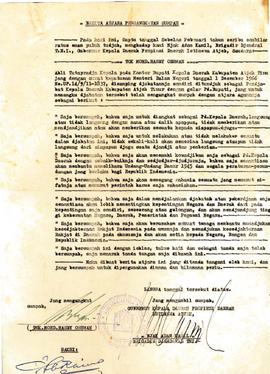 berkas 82/8 - Berkas Berita Acara Serah terima Jabatan Bupati Kepala Daerah Tk. 11 Aceh Timur dan...