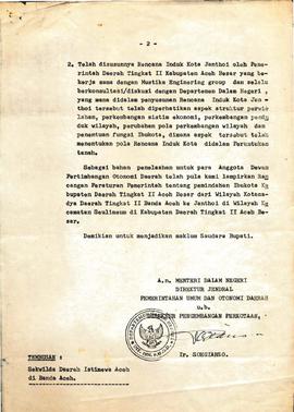 berkas 45.4 - Surat tentang Pemindahan Ibukota Kabupaten Aceh Besar  2