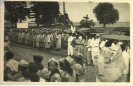 Kunjungan Wakil Presiden Muhammad Hatta ke Kabupaten Aceh Barat, Aceh Selatan, Calang. Pada tangg...