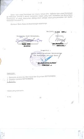 Berita Acara Pemeriksaan tanggal 9 Juli 1998, berdasarkan surat tugas No: 019/Kdpp.01.05/TU-4/VII...