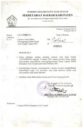 Bahan Laporan Pertanggungjawaban Bupati Aceh Tengah