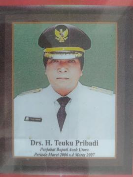 Bupati Aceh Utara 18. Pj. Drs. H. Teuku Pribadi