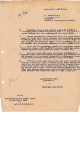 AC02-41/2- 41.13 - Surat A.n Gubernur Aceh (Secretaris) Tanggal 5 Juli 1950, No. 2484/5/Peg. 1