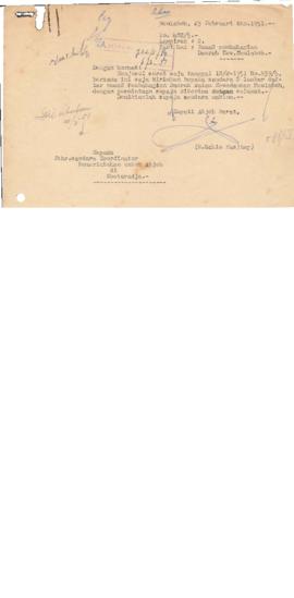 AC02-12/1- 12.8 - Surat dari Bupati Aceh Barat, Tanggal 23 Februari 1951, No.402/5. Perihal Nama-...
