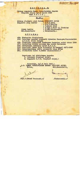 AC02-01/1- 1.25 - Keputusan Sidang Anggota Dewan Pemerintahan Daerah Sementara Provinsi Aceh No.27 1