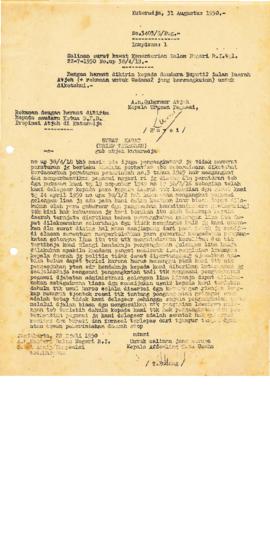 AC02-32/2- 32.9 - Surat A.n Gubernur Aceh (Kepala Urusan Pegawai) tanggal 31 Agustus 1950, No.340...