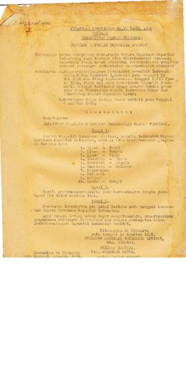 AC02-16/1- 16.1 - Peraturan Pemerintah No.21 tahun 1950 tentang Pembentukan Daerah Provinsi