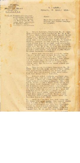 AC02-31/2- 31.3 - Salinan Djawatan Urusan Umum Pegawai Kramat 132, Jakarta. P. 1 A/3986, Tanggal ...