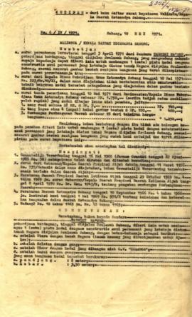 AC08-145 - Kutipan dari daftar Surat Keputusan Walikota / Kepala Daerah Kota Madya Sabang Memberi...