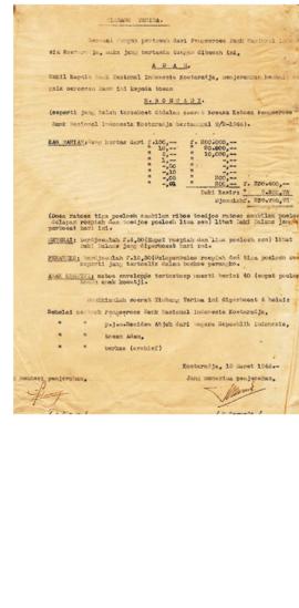 AC01-92/6- 92.1 - Perintah dan Pengurus Bank Nasional Indonesia Kutaradja antara Adam dengan R. S...