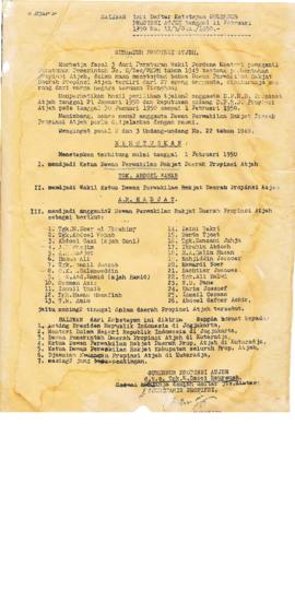 AC02-03/1- 3.1 - Penetapan Pimpinan dan Anggota DPRD Provinsi Aceh. 1