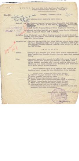 AC01-39/3- 39.86 - Surat Putusan Bupati Aceh Tengah Tanggal 7 Februari 1952 No.15.- 1