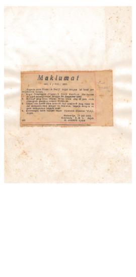 AC02-59/3- 59.10 - Konsulat perbaikan kapal Haji Aceh yang di undurkan berangkatnya hingga tangga...