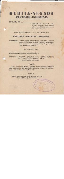 AC01-29/3- 29.23 - Berita Negara Republik Indonesia Tahun 1947 No.23 1